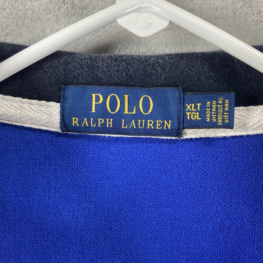 Polo Ralph Lauren Shirt mens XLT Big Pony Logo Big & Tall Short Sleeve Rugby Y2K - Picture 6 of 16